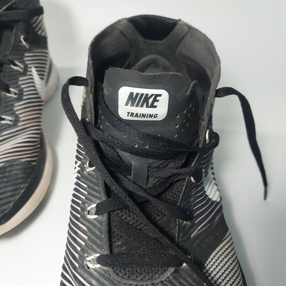 Nike Free Train Instinct Flywire Men's Shoes Black White Dark Grey, 7 - Picture 8 of 10